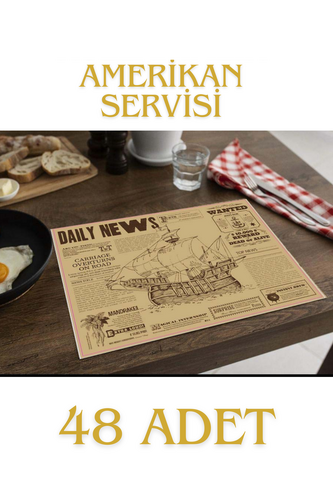 SepetçiBaba - Daily News - Yağlı Kağıt - Sunum Amerikan Servisi 48 Adet - HT1MODEL4